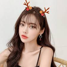 1 Pair Christmas Hair Clips Cartoon Plush Elk Ear Hairpins Santa Snowman Barrette For Kids Women Cosplay Headwear Xmas New Year