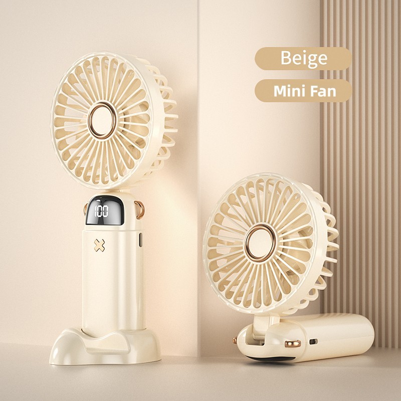 Mini Fan Portable Rechargeable USB Outdoor Foldable Portable Handheld Fan Classroom Mute Small Fan