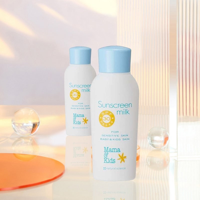 【2 bottles】Mama&Kids Moisturizing Sunscreen Lotion for Pregnant Women, Infants, and Children 90ml SPF30PA+++ Moisturizing, High Sunscreen