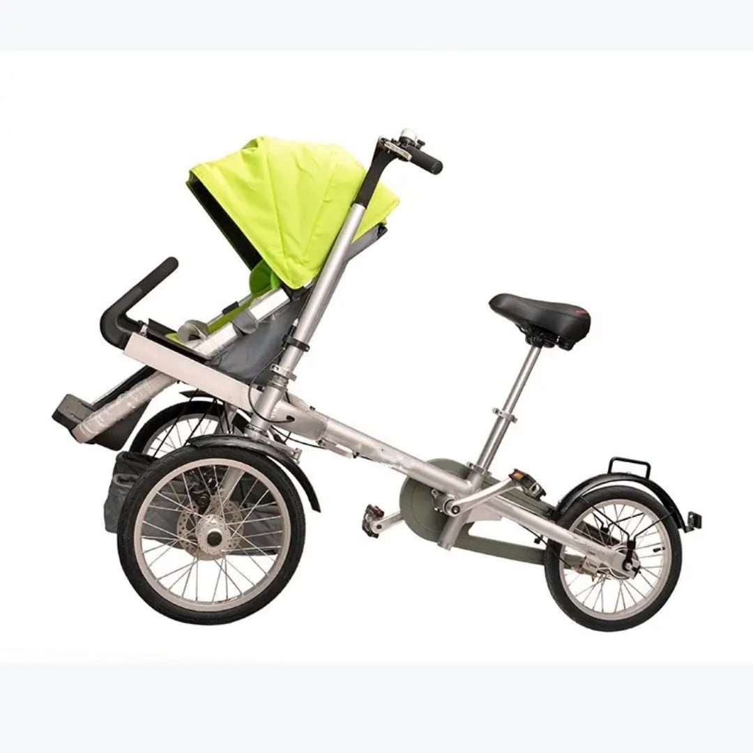 Parent-child bicycle mother ride baby stroller tricycle bike
