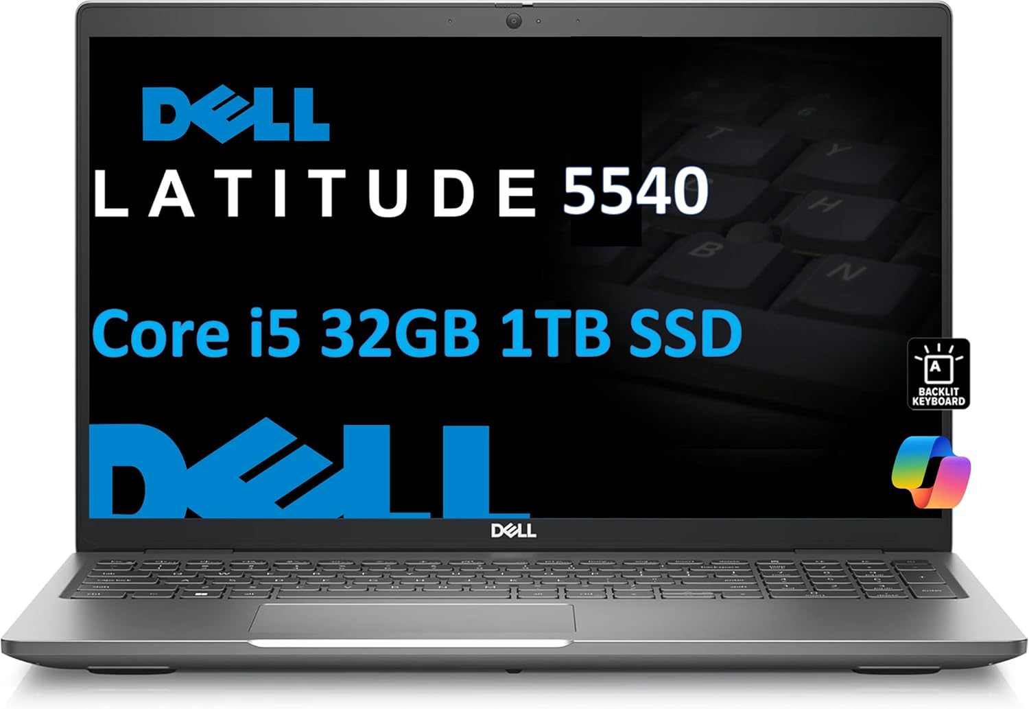 Dell Latitude 5540 5000 Business Laptop (15.6" FHD, Intel 10-Core i5-1345U vPro (> i7-1255U), 32GB RAM, 1TB SSD), Backlit, 1080p FHD IR Webcam, 2 x Thunderbolt 4, Ethernet, Win 11 Pro w/AI Copilot