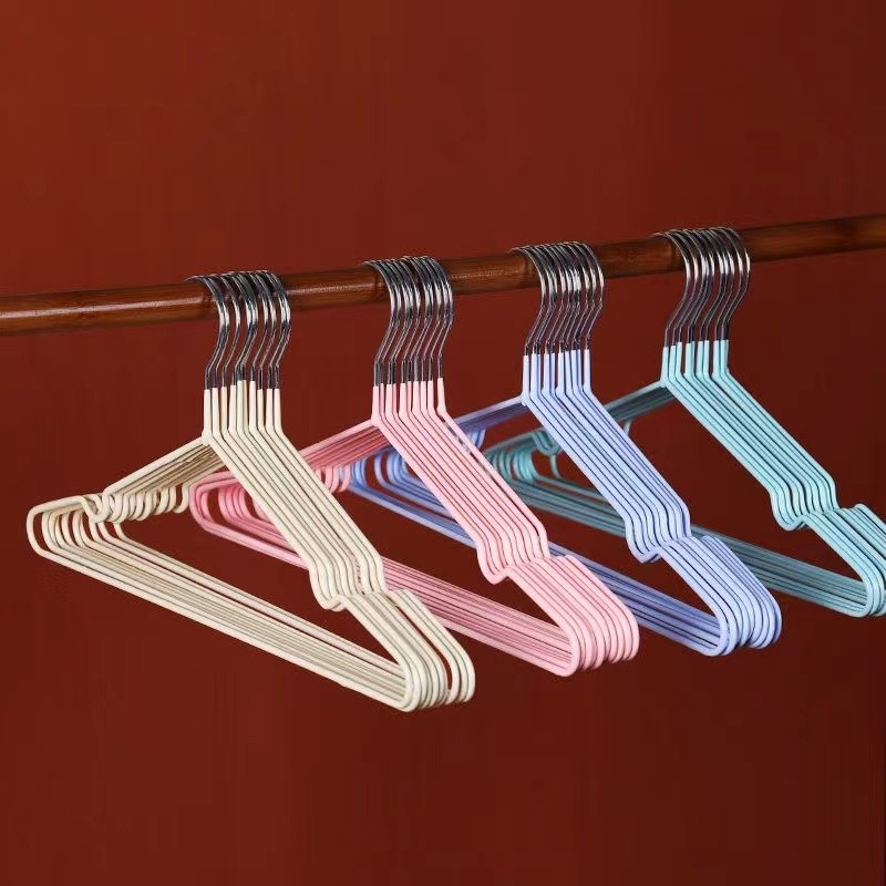 Thickened metal clothes hanger Metal drying clothes hanger Non slip clothes hanger