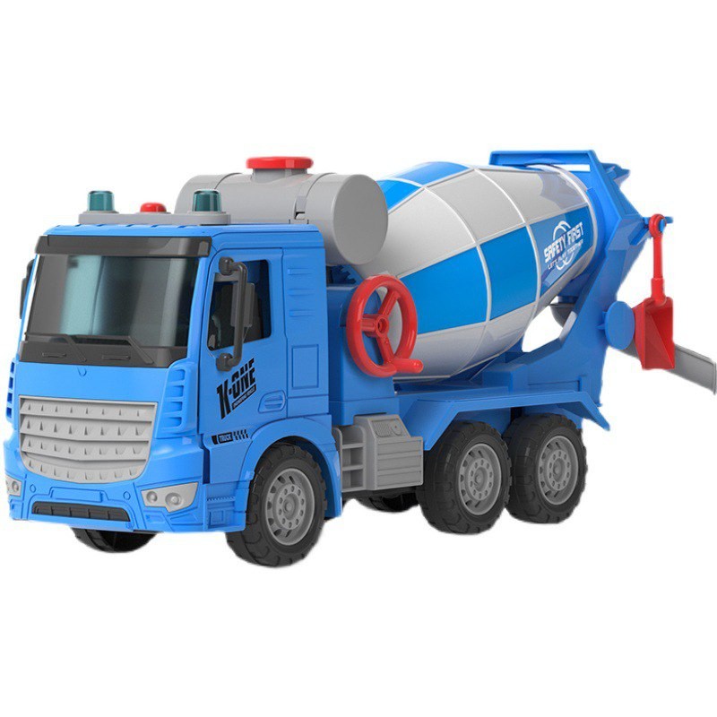 Children's construction vehicle light music story cement mixer truck toy large boy concrete tank truck 4-6 years old