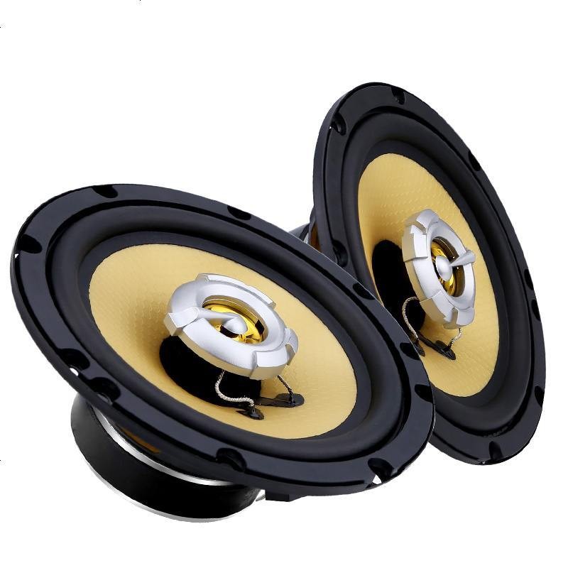 Car audio speaker coaxial subwoofer 4 inches 6.5 inches 5 inches full-range speaker mid-bass modified 4-inch boutique coaxial speaker pair [with mesh cover gasket] 60W