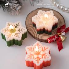 Snowflake Silicone Candle Mold Christmas Tree Aromatherapy Candle Handmade Candle Mould Gift Christmas Decoration