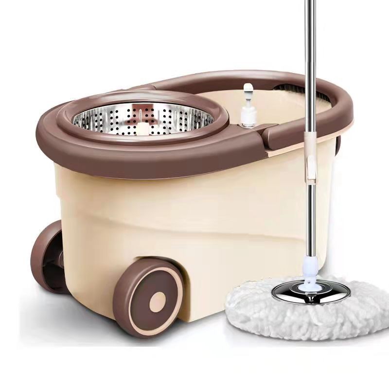 Lazy mop new household dual-drive rotary mop wet and dry dual-use mop mop bucket set