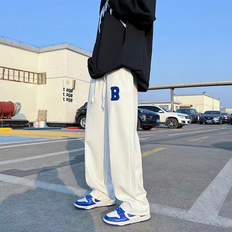 MX slocks pants loose straight cut pants Korean sweatpant wide leg baggy sweat pants for men Unisex