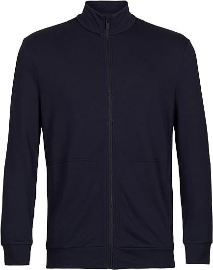 Icebreaker Merino Men's Central Long Sleeve Full-Zip Casual Wool Lounge Sweatshirt