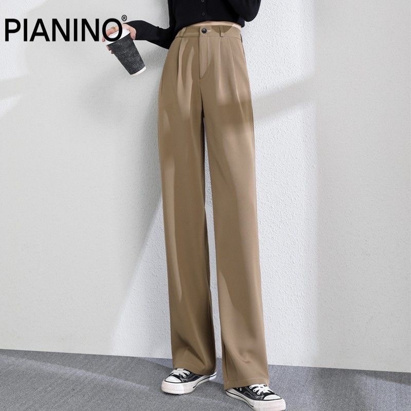 Love boutique new trendy high waist trousers pants vertical leg women casual
