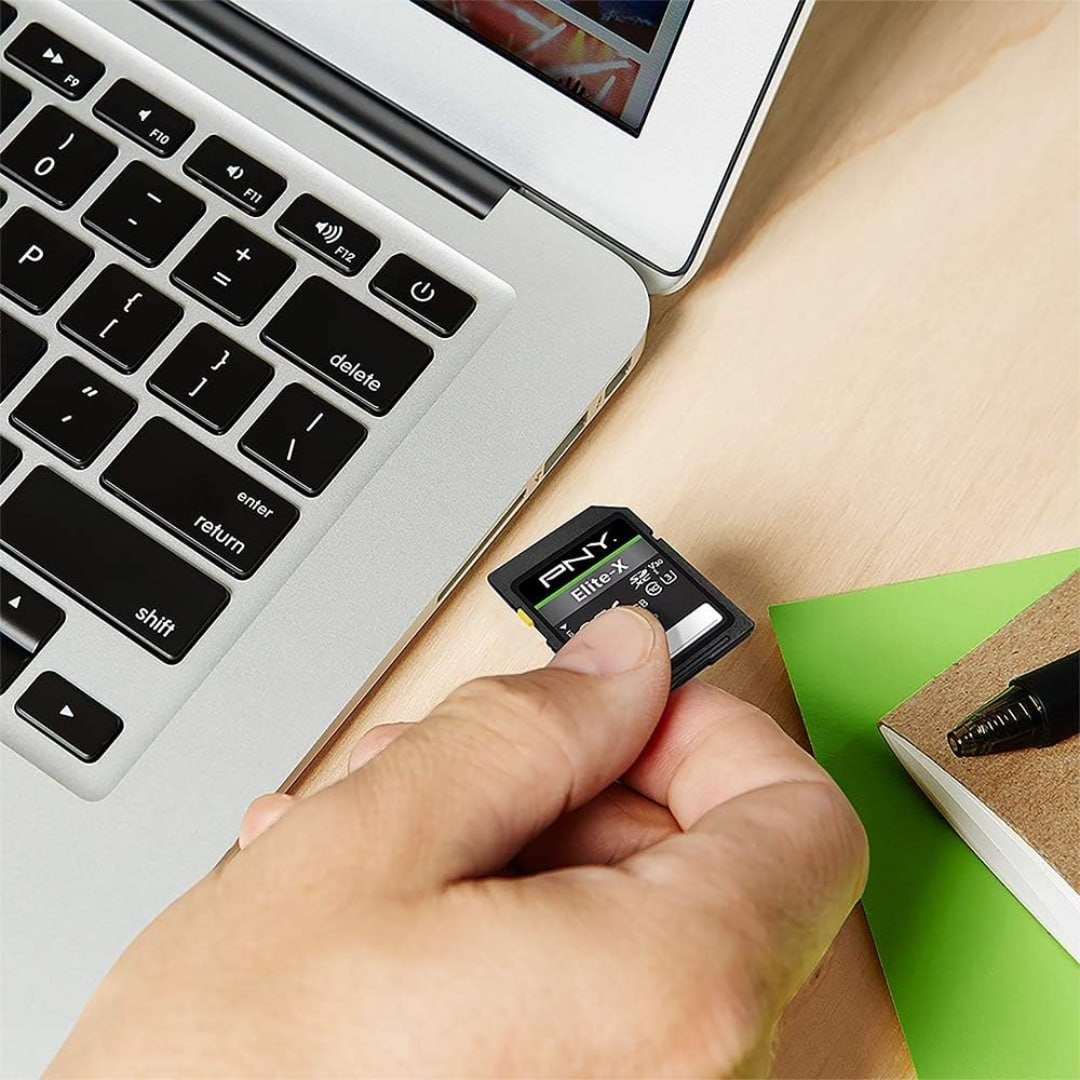 PNY 256GB Elite-X Class 10 U3 V30 SDXC Flash Memory Card - 100MBs, Class 10, U3, V30, 4K UHD, Full HD, UHS-I, Full Size SD