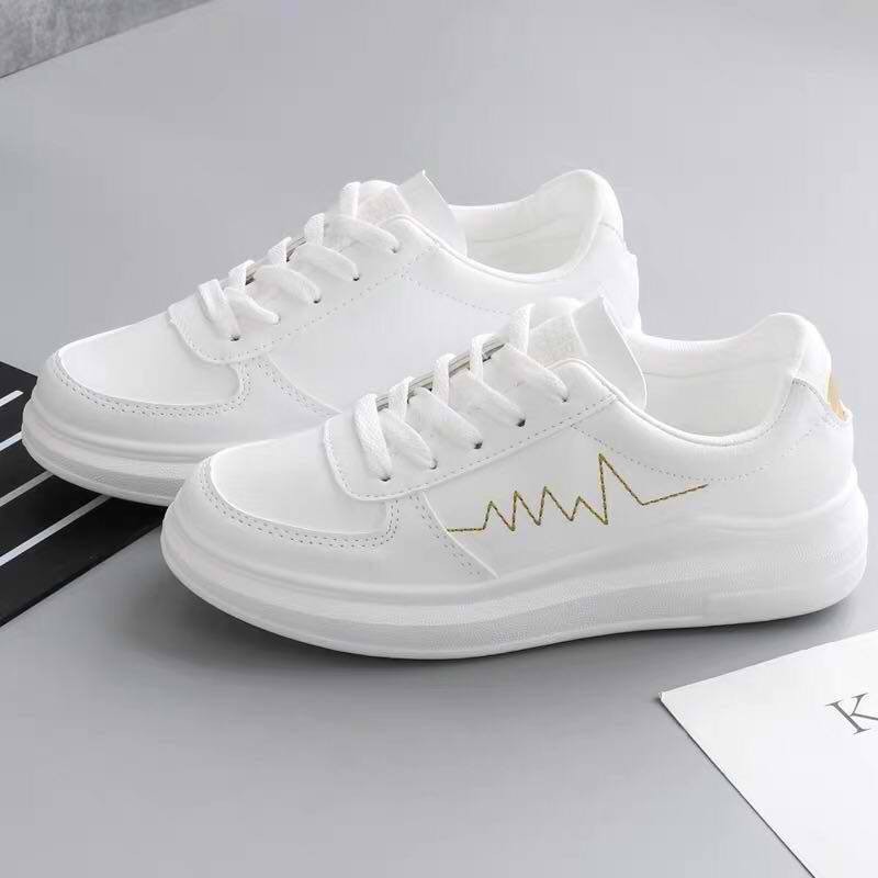 2024 Best selling Korean ladies white shoes